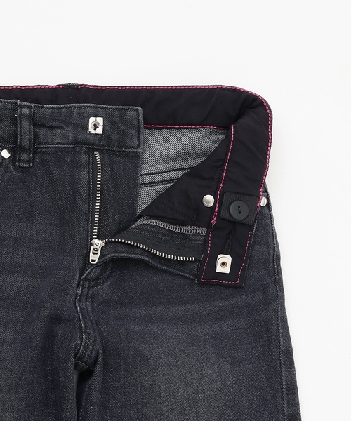 kate spade new york kids（ケイトスペードニューヨーク）の「Spade Smileyポーチつきデニムパンツ（デニムパンツ・キッズ・ブラック・130cm/140cm/150cm/160cm/120cm）」の4枚目の写真