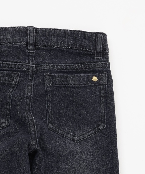 kate spade new york kids（ケイトスペードニューヨーク）の「Spade Smileyポーチつきデニムパンツ（デニムパンツ・キッズ・ブラック・130cm/140cm/150cm/160cm/120cm）」の6枚目の写真