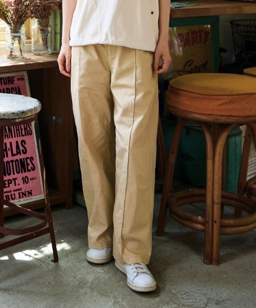 サニークラウズ feat． mii センターピンタックパンツ