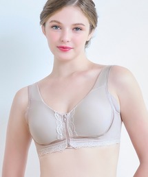 BRADELIS NEWYORK | 細みえシンプルフロントファスナー綿混ブラ25 ブラデリス 補正下着 補整 ブラレット(ブラジャー)