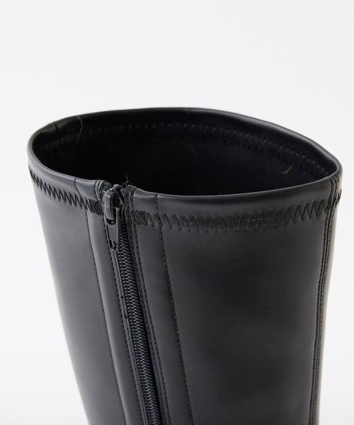 one after another NICE CLAUP（ワンアフターアナザーナイスクラップ）の「ポインテッドストレッチロングブーツ（ブーツ・レディース・ブラック/ベージュ・S/M/L）」の6枚目の写真