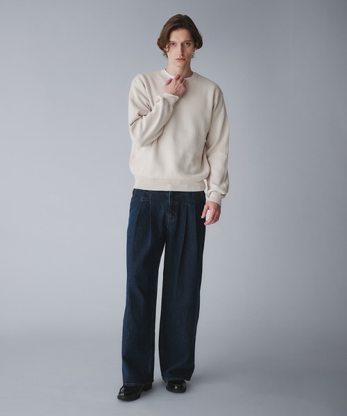Regen Glanz（レーゲングランツ）の「milan ribs vneck knit/ミラノリブVネックニット（ニット/セーター・メンズ・ネイビー/ブラック/ライトホワイト・SMALL/MEDIUM/LARGE）」の9枚目の写真