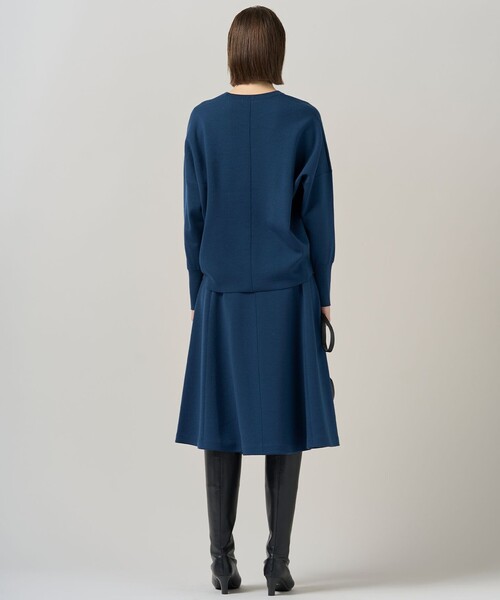 ICB Double Fied セットアップ　濃紺 サイズ4(スカートのみ6) ICB Double Fied セットアップ 濃紺 サイズ4(スカートのみ6) - メルカリ