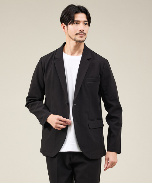 ABAHOUSE GRAY（アバハウスグレイ）の「【SMART CLOSET】ハイゲージ ポンチ ジャケット / セットアップ対応（テーラードジャケット・メンズ・ブラック/モカ/ネイビー・50/48/46/44）」の2枚目の写真