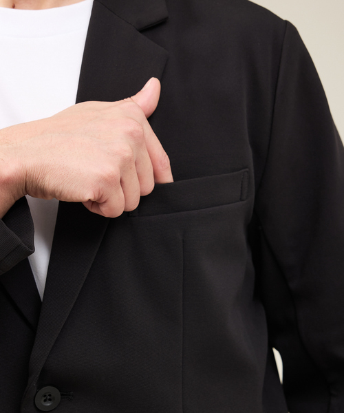 ABAHOUSE GRAY（アバハウスグレイ）の「【SMART CLOSET】ハイゲージ ポンチ ジャケット / セットアップ対応（テーラードジャケット・メンズ・ブラック/モカ/ネイビー・50/48/46/44）」の12枚目の写真