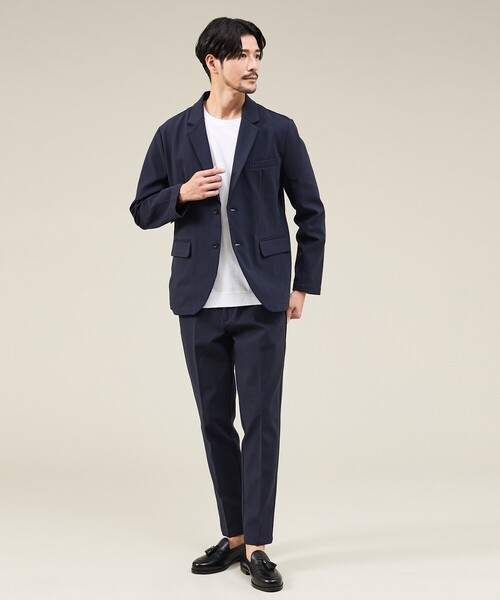 ABAHOUSE GRAY(アバハウスグレイ)の「【SMART CLOSET】ハイゲージ ポンチ ジャケット / セットアップ対応(テーラードジャケット・メンズ・ブラック/モカ/ネイビー・50/48/46/44)」の12枚目の写真