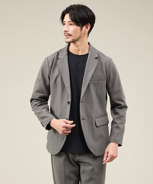 ABAHOUSE GRAY(アバハウスグレイ)の「【SMART CLOSET】ハイゲージ ポンチ ジャケット / セットアップ対応(テーラードジャケット・メンズ・ブラック/モカ/ネイビー・50/48/46/44)」の16枚目の写真