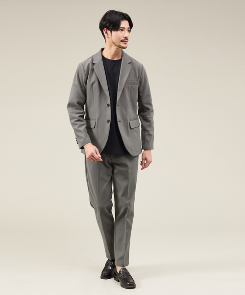 ABAHOUSE GRAY（アバハウスグレイ）の「【SMART CLOSET】ハイゲージ ポンチ ジャケット / セットアップ対応（テーラードジャケット・メンズ・ブラック/モカ/ネイビー・50/48/46/44）」の4枚目の写真