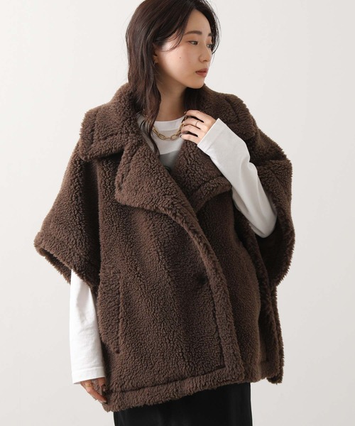 テディ　ボア　ポンチョ セール】テディボアポンチョ（その他アウター）｜Gready Brilliant（グ