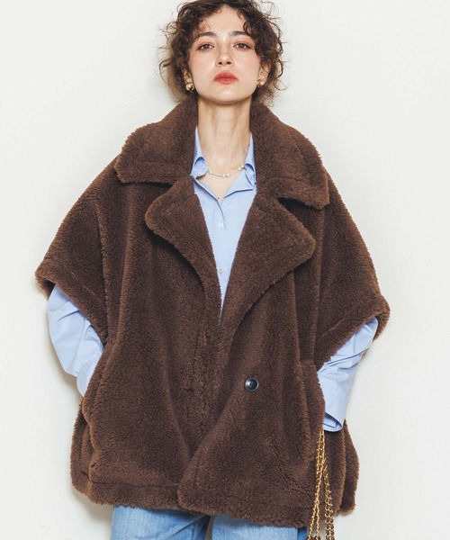 セール】テディボアポンチョ（その他アウター）｜Gready Brilliant（グ