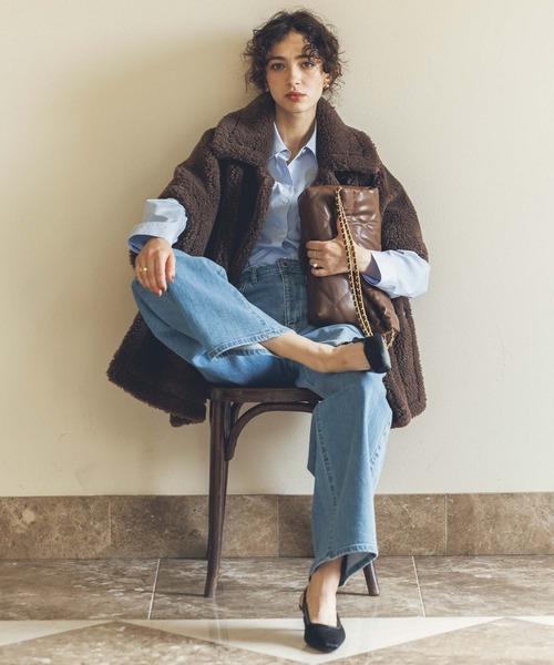 Gready Brilliant（グレディブリリアン）の「テディボアポンチョ（その他アウター・レディース・ブラウン・FREE）」の2枚目の写真