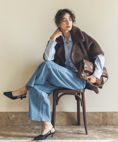 Gready Brilliant（グレディブリリアン）の「テディボアポンチョ（その他アウター・レディース・ブラウン・FREE）」の3枚目の写真