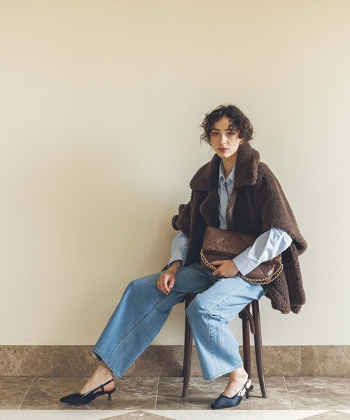 Gready Brilliant（グレディブリリアン）の「テディボアポンチョ（その他アウター・レディース・ブラウン・FREE）」の6枚目の写真