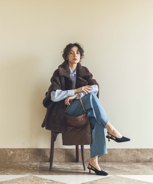 Gready Brilliant（グレディブリリアン）の「テディボアポンチョ（その他アウター・レディース・ブラウン・FREE）」の5枚目の写真