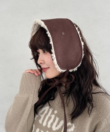 CLEA（クレア）の「ボアスエード紐付きイヤーマフ/耳当て（イヤーマフ）」