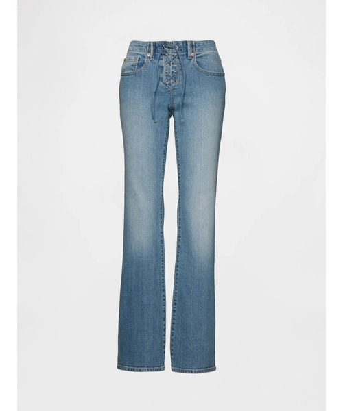 GAP(ギャップ)の「ローライズ レースアップ ロング&リーンデニム-(デニムパンツ・レディース・ライトインディゴブルー・23/24/25/26/27/28/29/30)」の3枚目の写真