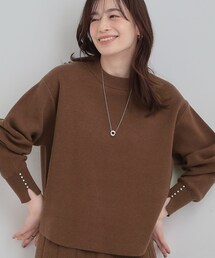 DRESKIP | 【セットアップ可/S-LL】インせず着られる 洗えるもちもち裾ラウンドニット(ニット/セーター)