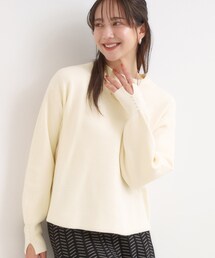 DRESKIP | 【セットアップ可/S-LL】インせず着られる 洗えるもちもち裾ラウンドニット(ニット/セーター)