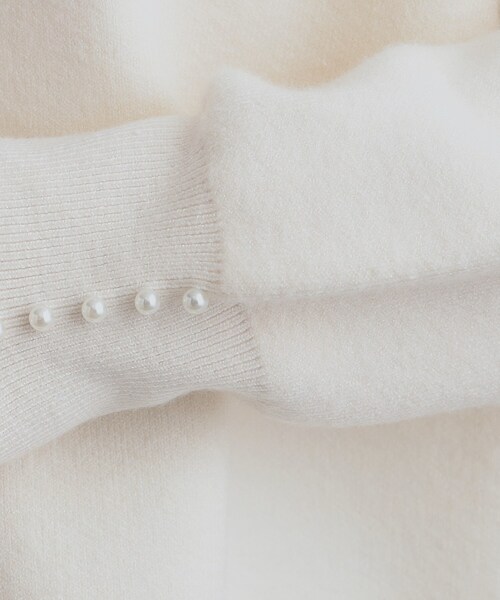 DRESKIP(ドレスキップ)の「【セットアップ可/S-LL】インせず着られる 洗えるもちもち裾ラウンドニット(ニット/セーター・レディース・ブルー系その他/グレー/オフホワイト/ブラック/ダークブラウン・02/01/04/03)」の15枚目の写真