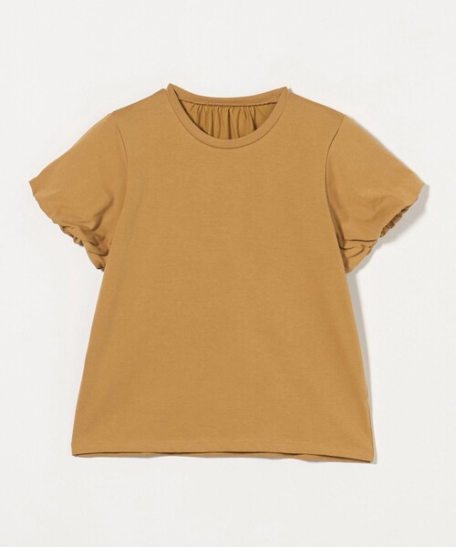 A DAY IN THE LIFE UNITED ARROWS(アデイインザライフユナイテッドアローズ)の「バルーンスリーブTシャツ <A DAY IN THE LIFE>(Tシャツ/カットソー・レディース・ホワイト/ダークグレー/マスタード・FREE)」の1枚目の写真