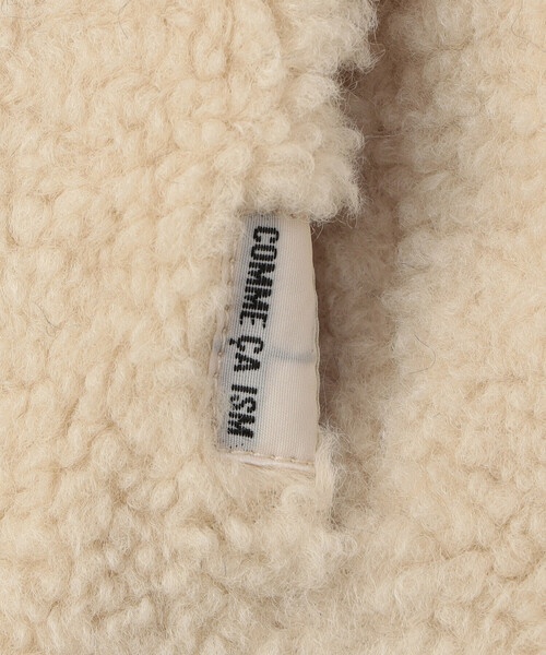 COMME CA ISM（コムサイズム）の「【雑誌掲載商品】ボアフリース ショート ブルゾン(ベビーサイズ)（ブルゾン・キッズ・アイボリー/ネイビー・80-90cm）」の7枚目の写真