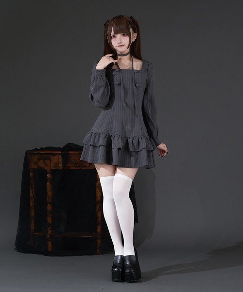 Pal elfy パルエルフィー クラシカルシャツレイヤードワンピース クラシカルシャツレイヤードワンピース（ワンピース）｜Pal elfy