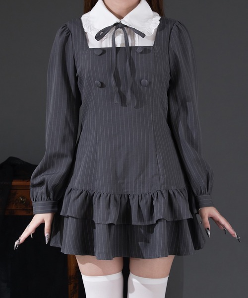 Pal elfy パルエルフィー クラシカルシャツレイヤードワンピース Pal elfy（パルエルフィー）の「クラシカルシャツレイヤード