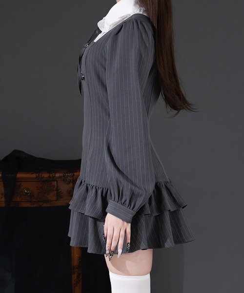 Pal elfy パルエルフィー クラシカルシャツレイヤードワンピース Pal elfy（パルエルフィー）の「クラシカルシャツレイヤード