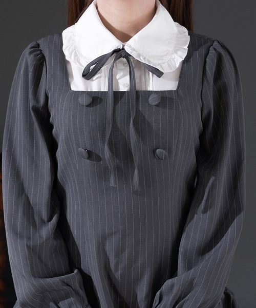 Pal elfy パルエルフィー クラシカルシャツレイヤードワンピース クラシカルシャツレイヤードワンピース（ワンピース）｜Pal elfy