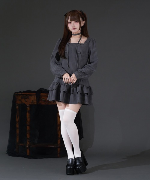 Pal elfy パルエルフィー クラシカルシャツレイヤードワンピース クラシカルシャツレイヤードワンピース（ワンピース）｜Pal elfy（パル