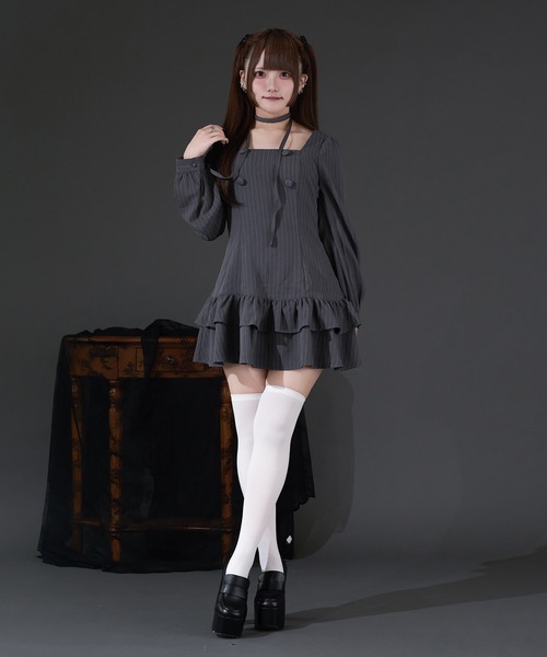 Pal elfy パルエルフィー クラシカルシャツレイヤードワンピース クラシカルシャツレイヤードワンピース（ワンピース）｜Pal elfy