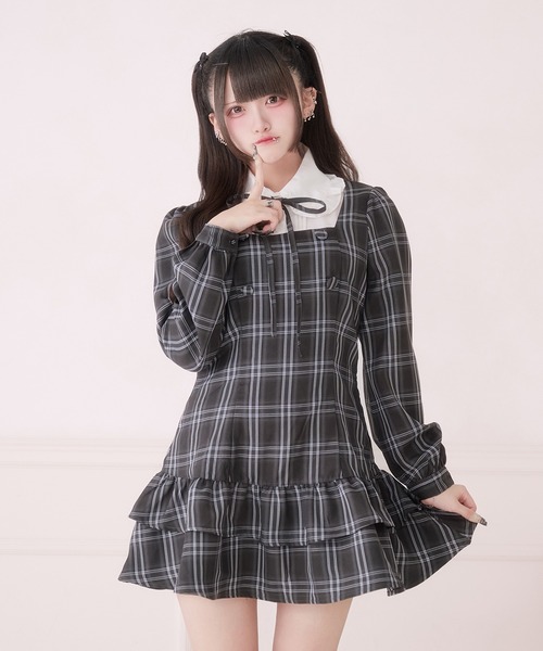Palelfy クラシカルシャツレイヤードワンピース フリー クラシカルシャツレイヤードワンピース（ワンピース）｜Pal elfy（パル