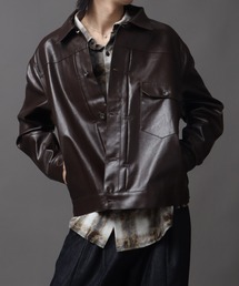 Art re A select（アトリエセレクト）の「1ST型アーティフィシャルレザージャケット（ブルゾン）」