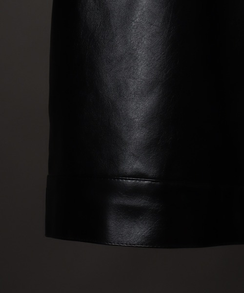 Art re A select(アトリエセレクト)の「1ST型アーティフィシャルレザージャケット(ブルゾン・メンズ・ブラック/ブラウン・M/L/XL)」の20枚目の写真