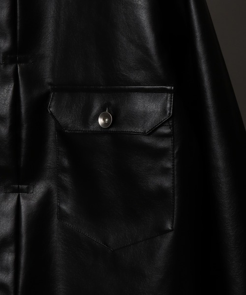 Art re A select(アトリエセレクト)の「1ST型アーティフィシャルレザージャケット(ブルゾン・メンズ・ブラック/ブラウン・M/L/XL)」の18枚目の写真