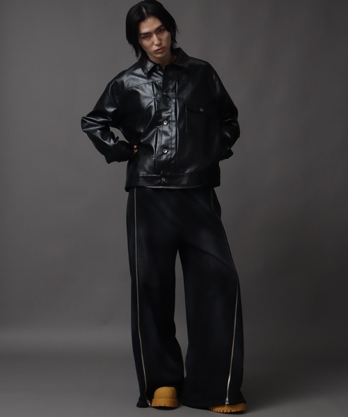 Art re A select(アトリエセレクト)の「1ST型アーティフィシャルレザージャケット(ブルゾン・メンズ・ブラック/ブラウン・M/L/XL)」の8枚目の写真