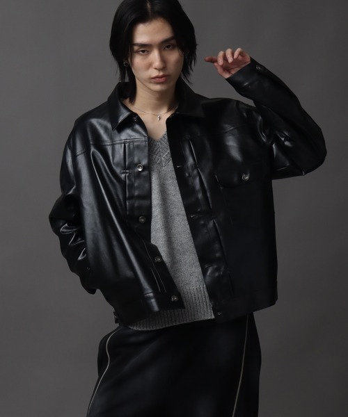 1ST型アーティフィシャルレザージャケット（ブルゾン）｜Art re A