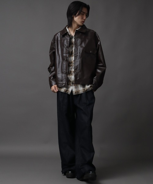 1ST型アーティフィシャルレザージャケット（ブルゾン）｜Art re A