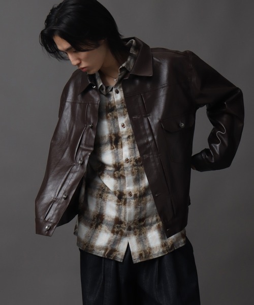セール】1ST型アーティフィシャルレザージャケット（ブルゾン）｜Art