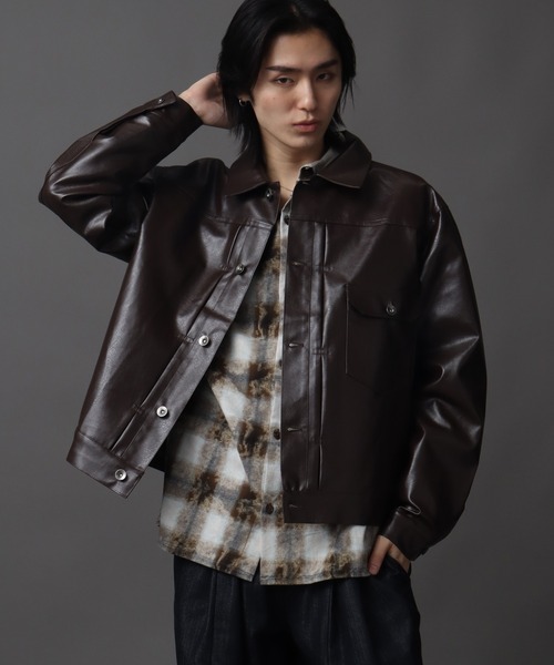 1ST型アーティフィシャルレザージャケット（ブルゾン）｜Art re A