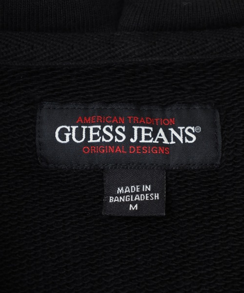 GUESS JEANS（ゲスジーンズ）の「GUESS JEANS GJ ZIP REG HOOD SLEEVELESS(VEST) ゲス フーディー スウェット ジップアップベスト（ベスト・メンズ・ブラック・L/M/S）」の3枚目の写真