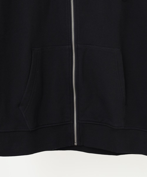 GUESS JEANS（ゲスジーンズ）の「GUESS JEANS GJ ZIP REG HOOD SLEEVELESS(VEST) ゲス フーディー スウェット ジップアップベスト（ベスト・メンズ・ブラック・L/M/S）」の9枚目の写真