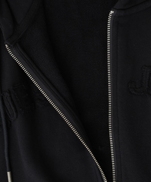 GUESS JEANS（ゲスジーンズ）の「GUESS JEANS GJ ZIP REG HOOD SLEEVELESS(VEST) ゲス フーディー スウェット ジップアップベスト（ベスト・メンズ・ブラック・L/M/S）」の7枚目の写真