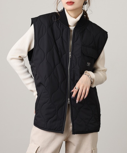 GUESS JEANS（ゲスジーンズ）の「GUESS JEANS GJ ZIP REG HOOD SLEEVELESS(VEST) ゲス フーディー スウェット ジップアップベスト（ベスト・メンズ・ブラック・L/M/S）」の17枚目の写真