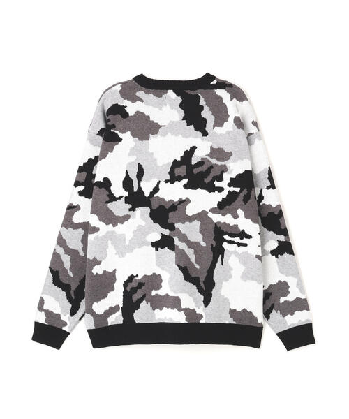 DANKE SCHON(ダンケシェーン)の「【WEB&DEPOT限定】DankeSchon/ダンケシェーン/CAMO CREWNECK KNIT(ニット/セーター・メンズ・ブラック/グレー・XL/L/M)」の6枚目の写真