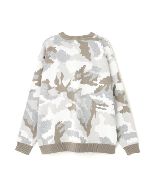 DANKE SCHON(ダンケシェーン)の「【WEB&DEPOT限定】DankeSchon/ダンケシェーン/CAMO CREWNECK KNIT(ニット/セーター・メンズ・ブラック/グレー・XL/L/M)」の7枚目の写真