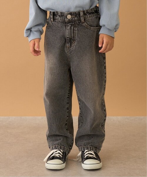 b・ROOM（ビールーム）の「【LOVE DENIM】ルーズストレートパンツ（その他パンツ・キッズ・ブルー/ブラック・100cm/130cm/110cm/150cm/120cm/140cm）」の2枚目の写真