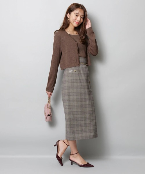 JUSGLITTY（ジャスグリッティー）の「チェーンベルト付タイトスカート