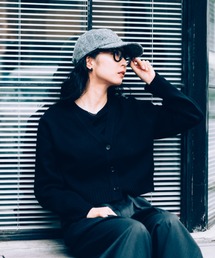 kuros'（クロス）の「【kuros’オリジナル】ウールカシミヤ Vネックショートカーディガン（カーディガン/ボレロ）」