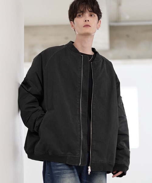 セール】ヴィンテージ加工ビッグMA-1ボンバージャケット（MA-1